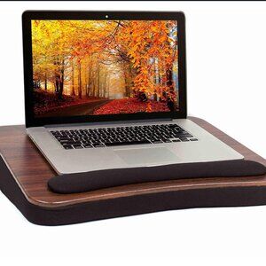Sofia + Sam All Purpose Lap Desk (Wood top) with Memory Foam – Work from Home